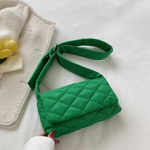 Black Quilted Shoulder Bag Crossbody Purse Adjustable Strap Mini Handbag for Daily Travel - Product Image 4