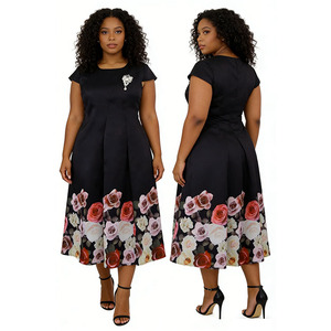 Tacchino di qualità stile 5xl taglie forti africano moda abbigliamento elegante casual abito da chiesa per le donne di grandi dimensioni - Product Image 1