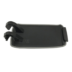 Audi A3 8P Center Armrest <b>Box</b> Cover Black Leather <b>Storage</b> Compartment Top Lid 03-12 - Product Image 4