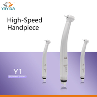Handpiece turbin gigi kecepatan tinggi, Handpiece baja tahan karat dengan 4 lubang semprot antarmuka Borden