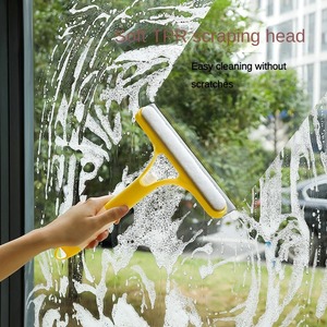 Escobilla de goma suave de doble cara para ventana, mango de goma de plástico, raspador de parabrisas, limpiador de pulverización de agua, ventana de coche, azulejo de vidrio - Product Image 3