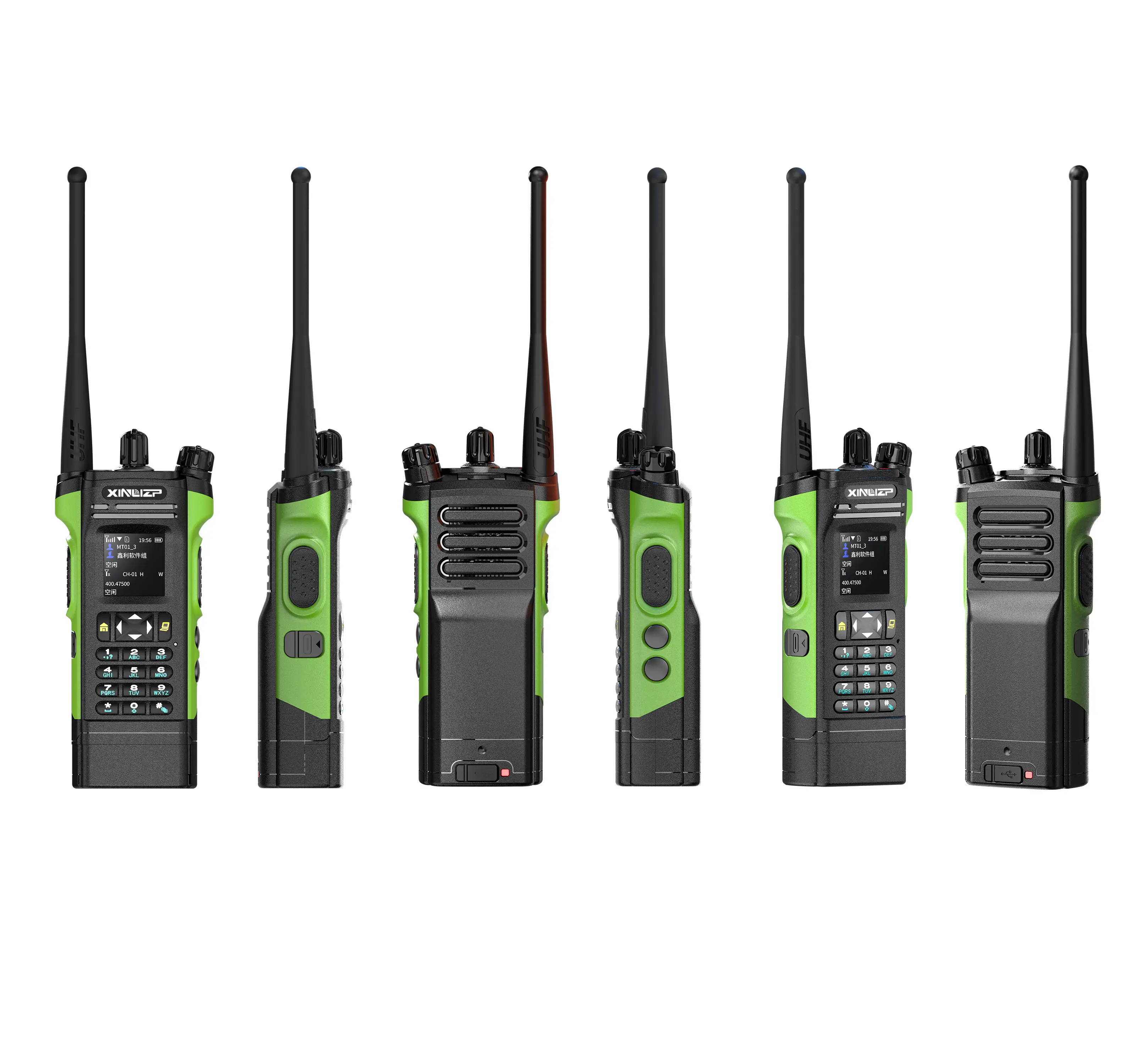 글로벌-Ptt XL-6500 프로페셔널 워키토키 4g Poc + Uhf 양방향 라디오 정권기 대형 장거리 전화 통신 통신