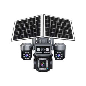 Cámara Domo Solar para Exteriores 8k 8MP, Tarjeta SIM 4G, 4 Lentes AOV, Luz Negra, Sensor CMOS a Todo Color, Visión Nocturna, IP66 - Product Image 2