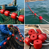 Bouée ronde en PVC durable avec trou pour corde, couleurs personnalisables, adaptée aux environnements marins.