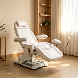 Cama de Belleza Eléctrica Multifuncional, <span class=keywords><strong>Mesa</strong></span> de Masaje Facial Ajustable para Uso en Salón, Spa o Clínica, con Sistema de Elevación de 3/4 Motores - Product Image 4