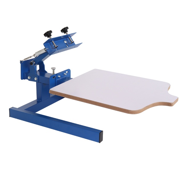 New Textile 1 Color 1 Station Semi-Automatic Screen Printing Machine Tube Printer