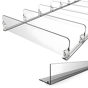 Hookei ที่แบ่งชั้นวางของอะคริลิค10แพ็คมีหลายหน้าที่ - Product Image 1