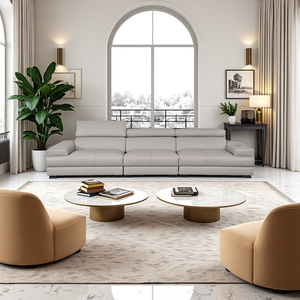 خضراء حديثة عصرية مكونة من ثلاثة مقاعد مع روض جماليات داخلية دولية - Product Image 4