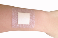Pansement en mousse de silicone absorbante bleue pour les soins des brûlures et des cicatrices, tailles 5x5 cm et 10x10 cm, dispositif médical de classe II, certifié CE