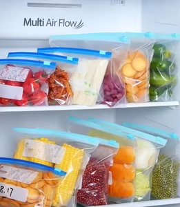 Household Food Grade Transparent Zipper Pouches Ldpe Freezer <b>Bag</b> <b>Zip</b> Lock Plastic <b>Bag</b> With Custom Logo - Product Image 2