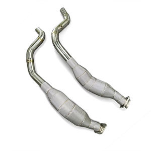 Downpipe de performance SS304 avec protection thermique pour Range Rover Sport <span class=keywords><strong>SVR</strong></span> 2018-2022 5.0L V8, échappement de course à haut débit - Product Image 2