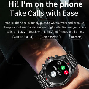 NX1 Pro Unisexe Smartwatch Fitness Tracker HR Android Compatibilité Bande en Acier Inoxydable Smart Connect Boussole IP68 Étanche - Product Image 6