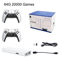 Konsol Video 4K/HD M15, pemutar Video Game M15 kotak tongkat pemutar Game dengan 2.4G Pengontrol nirkabel ganda cocok untuk GBA/MAME
