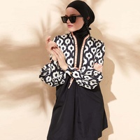 Maillots de bain islamiques personnalisés à manches longues et tendance, vêtements de sport imprimés, maillots de bain musulmans pour femmes