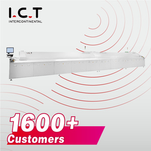 Forno a Riflusso a Doppia Pista ad Alta Velocità I.C.T 5300W 380V per Produzione di Massa di PCB con 1 Anno di Garanzia Saldature a Riflusso - Product Image 1