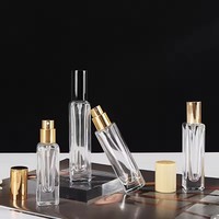 Botol parfum kustom botol semprot parfum kaca parfum isi ulang persegi kosong mewah botol semprot parfum untuk perjalanan 6ml 15ml 10 ml