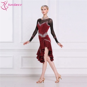 Vestido de competición de baile latino para competición, vestidos de baile latino, trajes de baile para competición - Product Image 2