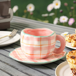 <span class=keywords><strong>Taza</strong></span> de Café de Cerámica <span class=keywords><strong>Personalizada</strong></span> con <span class=keywords><strong>Diseño</strong></span> Creativo de Tulipán, Nube Blanca y Amor, Pintada a Mano, Linda <span class=keywords><strong>Taza</strong></span> Irregular <span class=keywords><strong>para</strong></span> Fiestas - Product Image 5