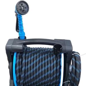 Pistolet pulvérisateur manuel <span class=keywords><strong>haute</strong></span> <span class=keywords><strong>pression</strong></span> <span class=keywords><strong>pour</strong></span> jardin et lavage de voiture, outil de jardinage, ensemble de <span class=keywords><strong>tuyau</strong></span> sur chariot sans assemblage <span class=keywords><strong>pour</strong></span> lavage de voiture - Product Image 2