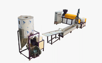 Grand équipement de granulateur de plastique HDPE LDPE PP PE granulateur de recyclage refroidi par air granulateur de film industriel