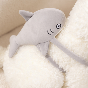 Venta al por mayor El perro con el tiburón en su espalda Peluche Perro Muñeca Cachorro West Highland Cachorro regalo para niños - Product Image 6