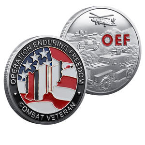 Moneda Conmemorativa 3D de Metal Plateado con Elementos de Bandera <span class=keywords><strong>Nacional</strong></span>, Versión Doble en <span class=keywords><strong>Oro</strong></span> y Plata, Decoración de Escritorio, Regalo Empresarial - Product Image 4