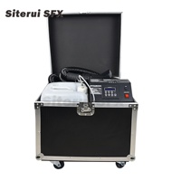 Machine à neige Siterui SFX Stage Snowflake Atmosphere Mute 890W, grande machine à neige avec tuyau de 10m, DMX sans fil, télécommande LCD, Flight case STR-F-02