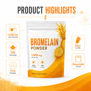 Poudre de Nattokinase, Curcumine, Quercétine et Bromélaïne de Haute Qualité, Biologique, en Vrac, 50000u/g, Supplément de Sélénium, 100g - Product Image 3