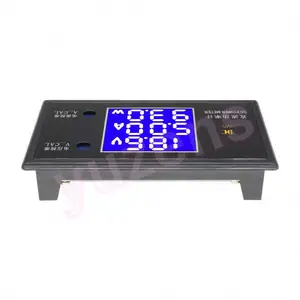 العاصمة 50V 5A W الرقمية LCD الفولتميتر Ammeter الجهد الكهربائي الحالي فولت عداد الطاقة