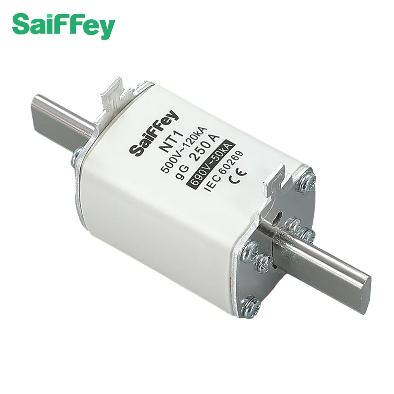 SAFEI NT1 500V 250AgGセラミックヒューズリンク低電圧ブレードタイプヒューズメーカーOEM