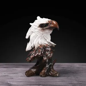 Benutzer definierte Tier Poly resin Figur Harz Adler Kopf Statue für Home Office