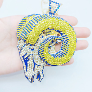 Classique Los Angeles Rams Collier <span class=keywords><strong>Mode</strong></span> Hommes <span class=keywords><strong>Bijoux</strong></span> Pendentif En Argent Collier Pour Cadeau - Product Image 4