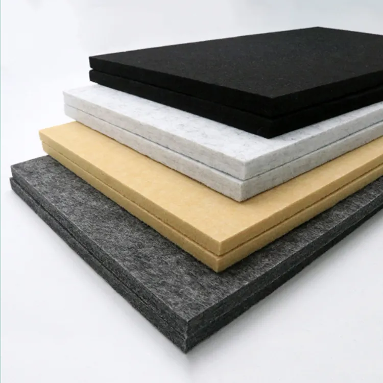 12mm thick wall decorative sound absorption board felt polyester acoustic panels