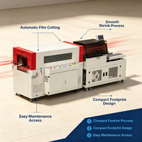 Machine de rétraction thermique entièrement automatique, ligne d'emballage par rétraction thermique pour boîte cosmétique, coffret cadeau de thé, emballage de carton, ligne alimentaire