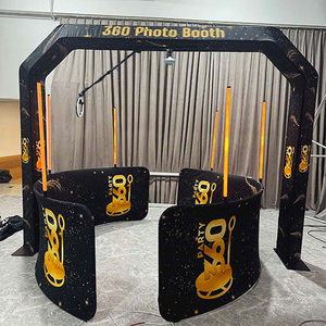 Cabina DE FOTOS Overhead 360 Heavy Duty Sky Top Spinner Enclosure 360 Photo Booth telón de fondo con luces Led - Product Image 3