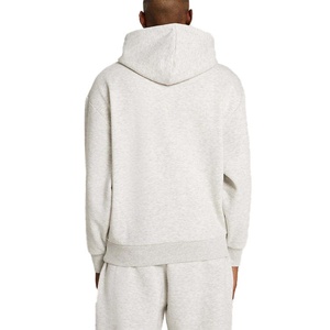 Sweat-shirt pour homme de haute qualité, coupe ajustée, OEM, polaire lourd, pull à capuche, col à capuche, logo imprimé, coton, polyester - Product Image 3
