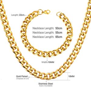 Asonsteel Stainless Steel Wheat Chain Necklace for Men Women Necklace <b>Bracelet</b> Chain <b>Set</b> - Product Image 4