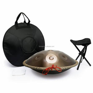 Handpan de 22 pulgadas, <span class=keywords><strong>440</strong></span>/<span class=keywords><strong>432</strong></span> <span class=keywords><strong>Hz</strong></span>, 9/10/12/14 notas, instrumento de percusión manual con bolsa, 88 - Product Image 1