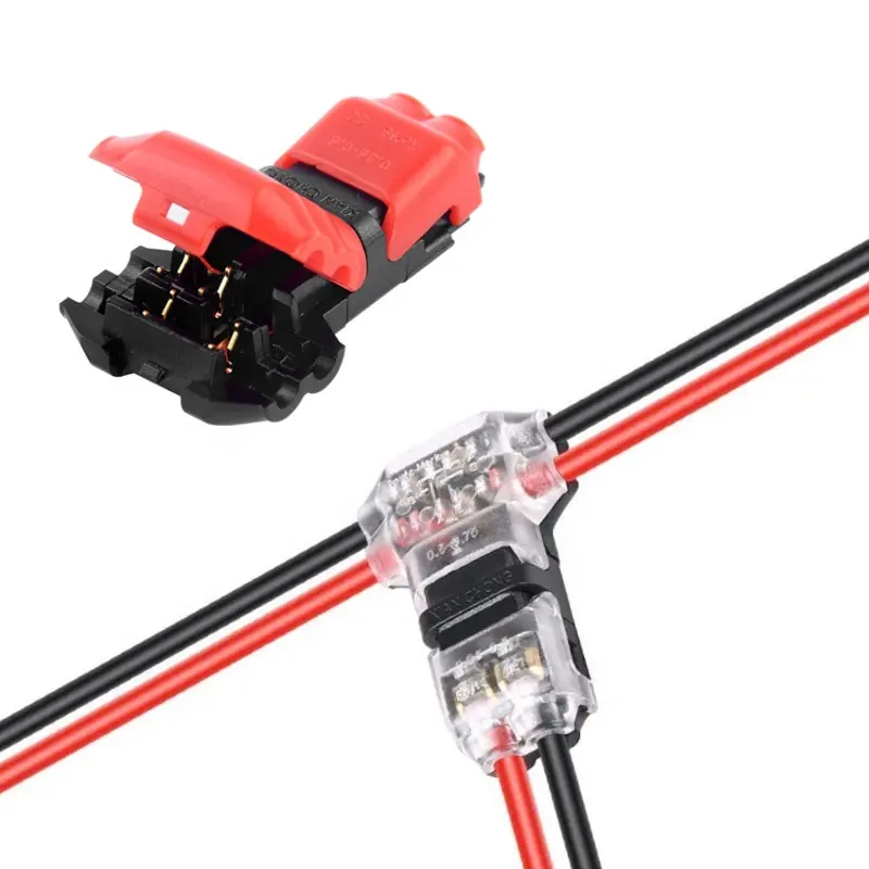 Eart-connecteur de fil électrique, 2 broches, bidirectionnel, connecteur de fil de basse tension à épissure rapide