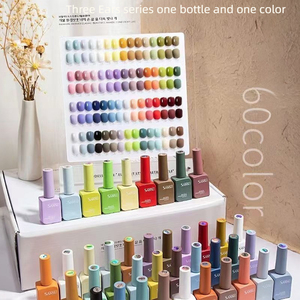 Ensemble de vernis à ongles UV en gel de 60 couleurs, 15 ml, à retirer par trempage, avec gel de base et lampe LED, logo personnalisé, kit de manucure professionnel pour salon - Product Image 1