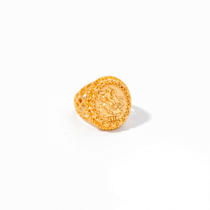 แหวนแฟชั่น สแตนเลสสตีล 316L ชุบทอง PVD ดีไซน์ทนทานและยั่งยืน - Product Image 2