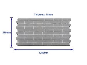 NEU-revestimiento de espuma de poliuretano para pared, <span class=keywords><strong>ladrillo</strong></span> Artificial de imitación, color <span class=keywords><strong>blanco</strong></span>/gris antiguo, a precio de fábrica - Product Image 2