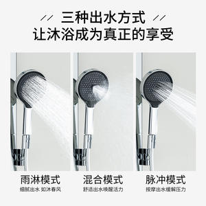 Ensemble de douche thermostatique Himans R9 tout en cuivre, jet de pluie massant, pour usage domestique - Product Image 4