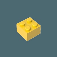 Pièces de construction High-bricks GDS-540 Accessoires 2x2 Compatibles 3003-35275-6223-62404-19182 Lot de 40 Pièces Thème Animaux Nature