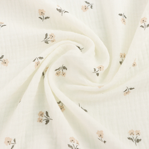 Kain Selimut Bayi Baru Lahir Bahan Muslin Katun Organik 100% Bermotif Bunga Super Lembut Kustom Double Gauze - Product Image 4