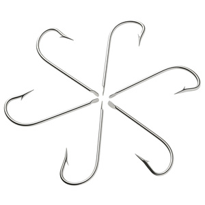 Anzuelos de Pesca de Arrastre <span class=keywords><strong>Kirby</strong></span> H10001 de Acero con Alto Contenido de Carbono, Forjados, Anticorrosivos, Extra Fuertes, para Lubina, Carpa, Agua Salada, Agua Dulce y Trucha - Product Image 1
