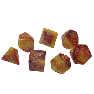 De mármol al por mayor Multi-color 7pcs <span class=keywords><strong>RPG</strong></span> y DND dados de juego de dados poliédricos conjunto - Product Image 5