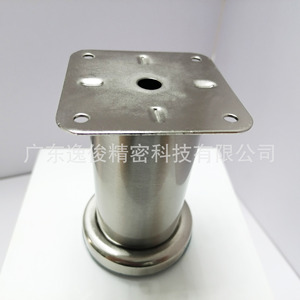 YIJUN Iron Cylindrical Furniture Legs 456 Space Gray Adjustable With Anti Slip Pads For Table Cabinet Sofa - Product Image 2