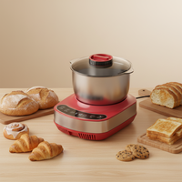 Robot pâtissier électrique 5L 150W avec bol mélangeur, batteur planétaire en alliage et plastique pour pâte à tortilla, idéal pour la boulangerie