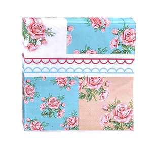 Thanh lịch 2-ply chim hoa in giấy khăn ăn trưa trang trí <span class=keywords><strong>decoupage</strong></span> đám cưới bữa ăn tối túi phong cách - Product Image 5